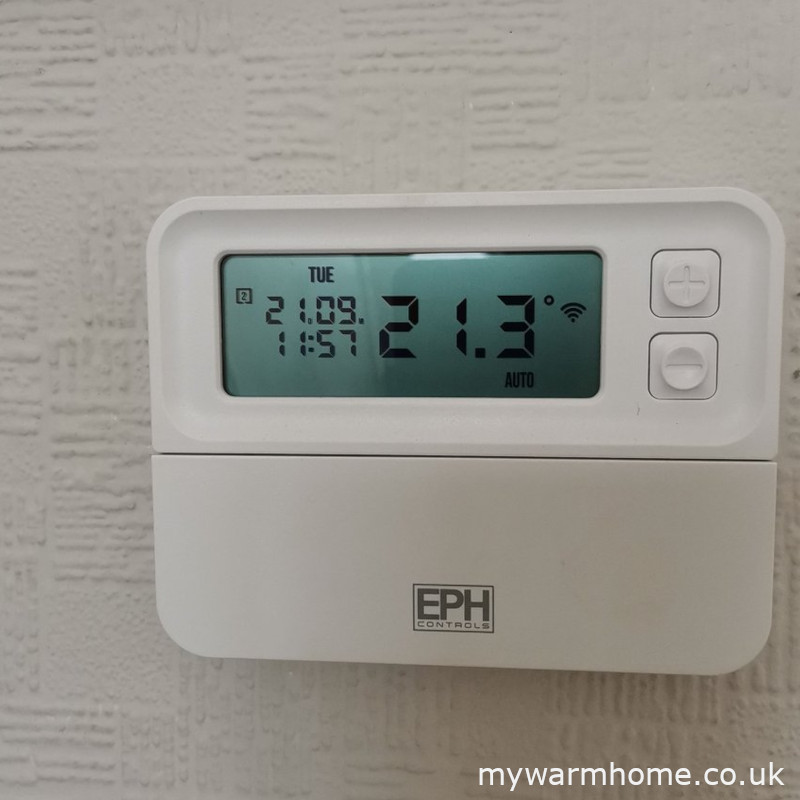 Choose progt — What type of heating control is shown in this photograph?